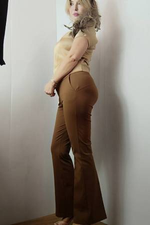 pantalone a zampetta in cotone