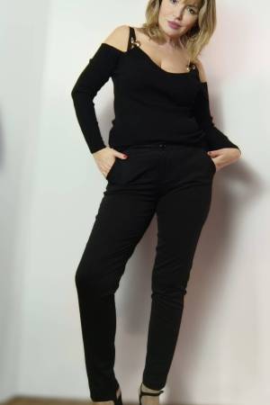 Pantalone slim fit in cotone